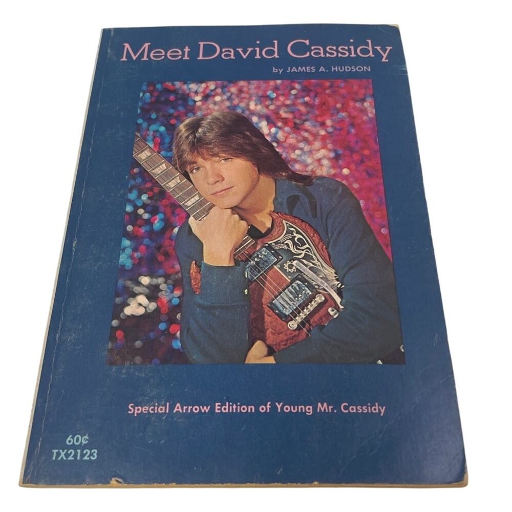 Vintage 1972 Meet David Cassidy by James Hudson Special Arrow Paperback Book